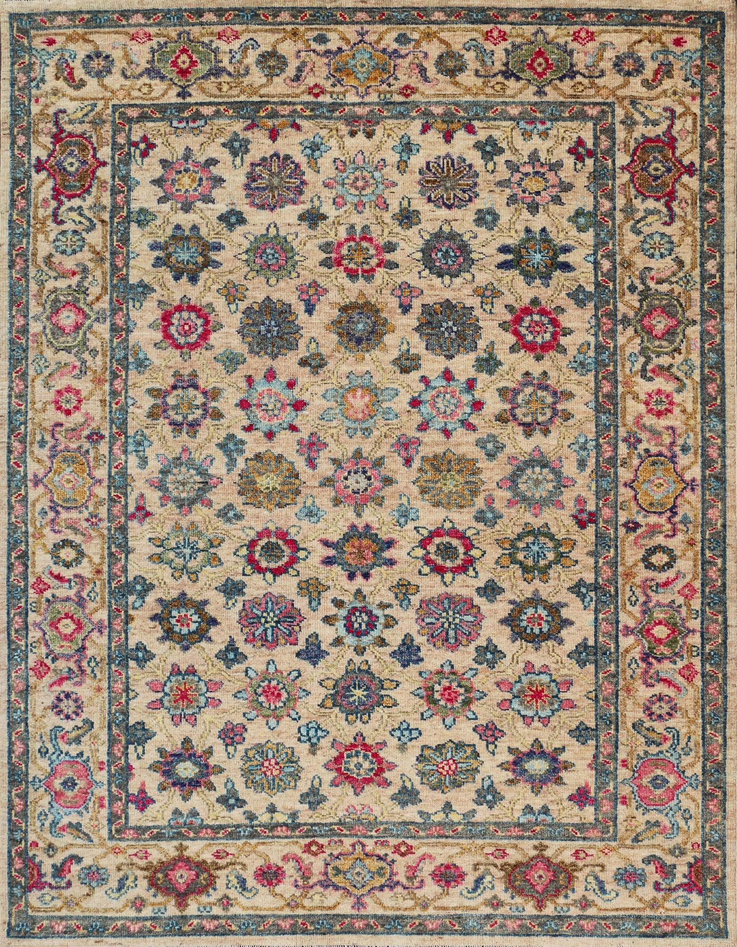 Gabbeh Loribaft Design Shiny Hand Knotted Persian Traditional Afghan Handspun Woolen Living Area Rugs 4828 (9x12)   3-20