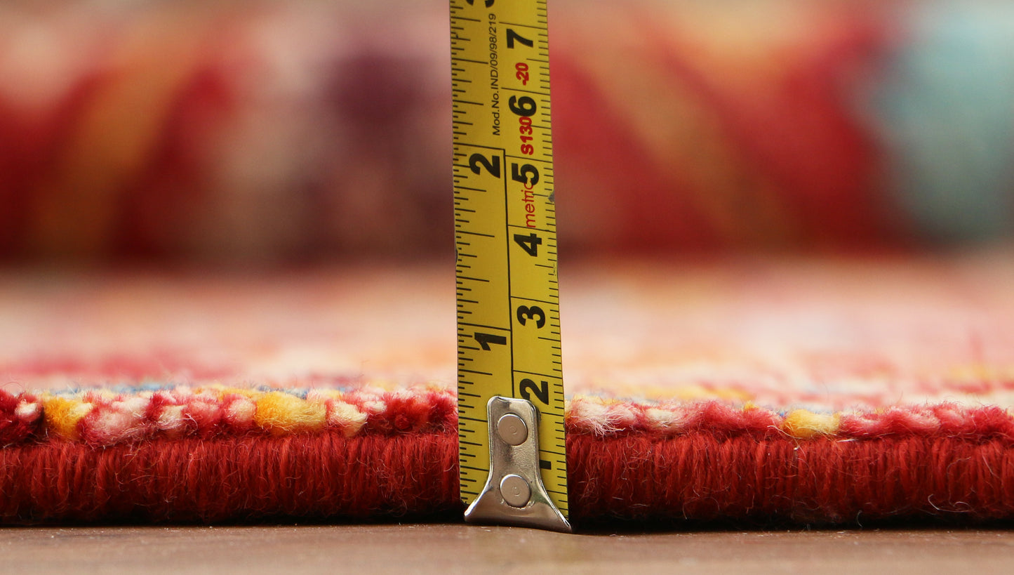 Gabbeh Loribaft Design Shiny Hand Knotted Persian Traditional Afghan Handspun Woolen Living Area Rugs4817 4823 (9x12)  3-20 (8x10-9x12)