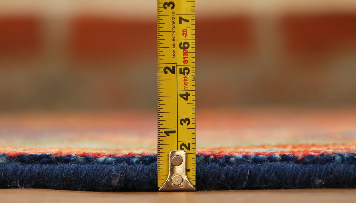 Gabbeh Loribaft Design Shiny Hand Knotted Persian Traditional Afghan Handspun Woolen Living Area Rugs4817 (8x10) 3-20