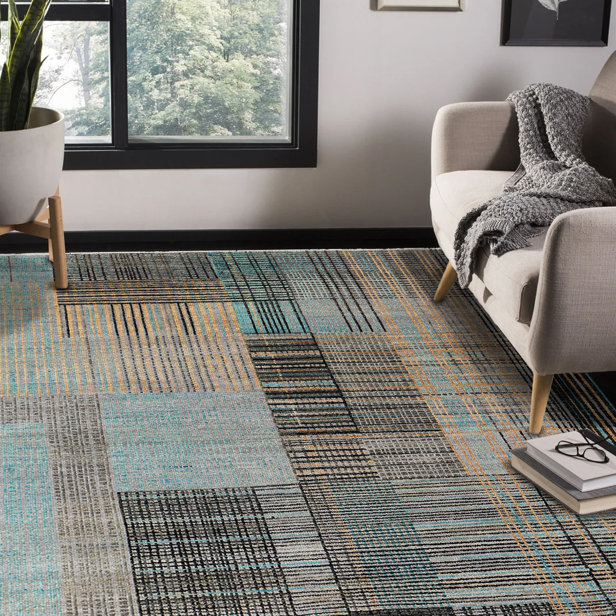 Gabbeh Loribaft Design Shiny Hand Knotted Persian Traditional Afghan Handspun Woolen Living Area Rugs