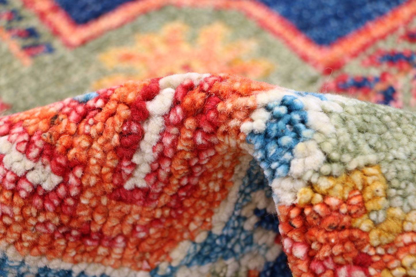 Gabbeh Loribaft Design Shiny Hand Knotted Persian Traditional Afghan Handspun Woolen Living Area Rugs4817 (8x10) 3-20