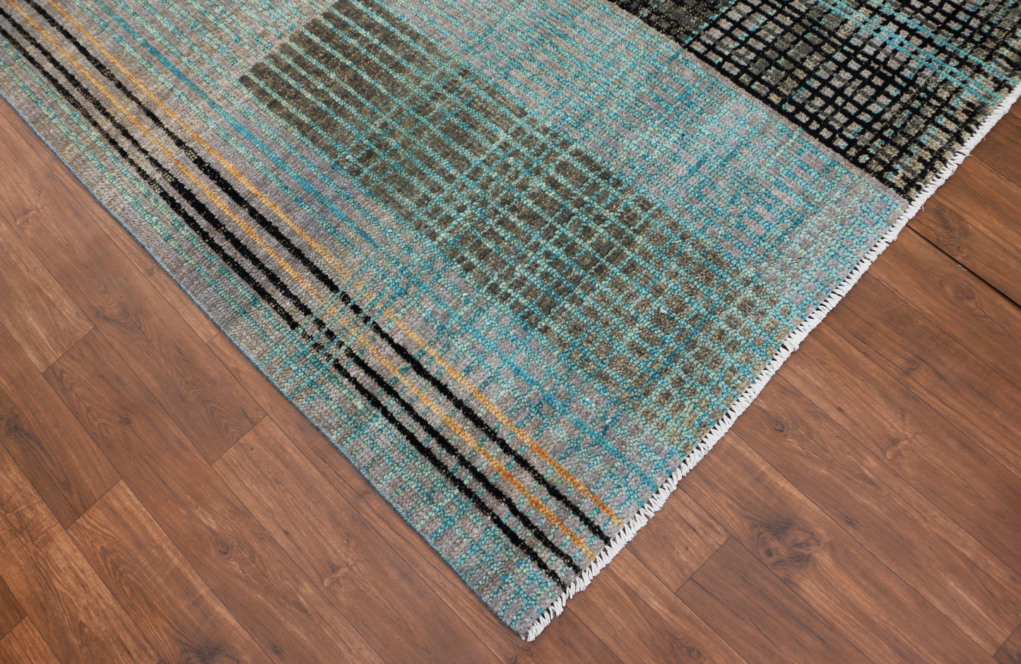 Gabbeh Loribaft Design Shiny Hand Knotted Persian Traditional Afghan Handspun Woolen Living Area Rugs