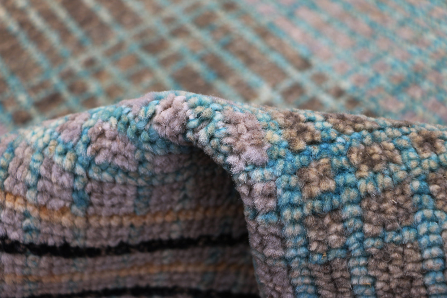 Gabbeh Loribaft Design Shiny Hand Knotted Persian Traditional Afghan Handspun Woolen Living Area Rugs